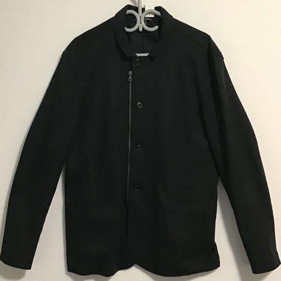 John Varvatos Collection Slim-fit Convertible Soft Wool Jacket Size L - Picture 11 of 15